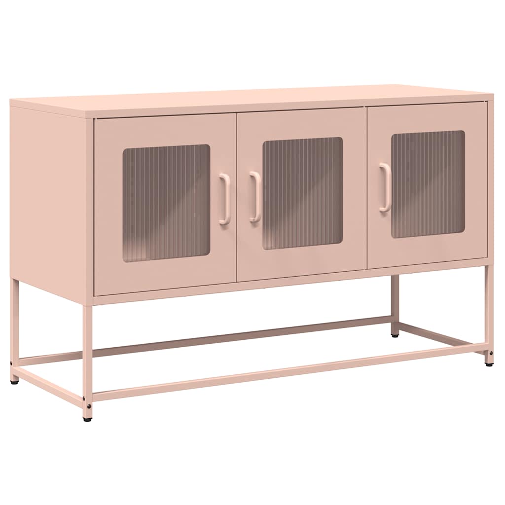 ντουλάπι τηλεόρασης vidaXL Ροζ 100,5x39x60,5 cm Ατσάλι ψυχρής έλασης