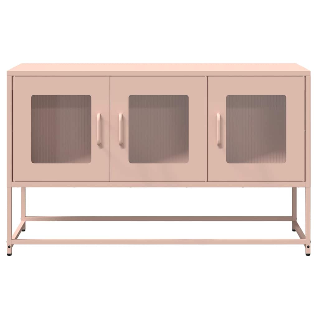 ντουλάπι τηλεόρασης vidaXL Ροζ 100,5x39x60,5 cm Ατσάλι ψυχρής έλασης