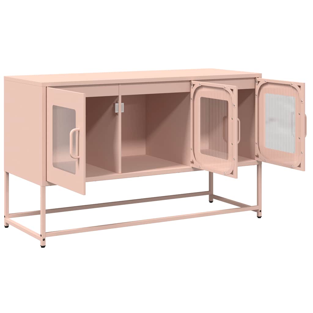 ντουλάπι τηλεόρασης vidaXL Ροζ 100,5x39x60,5 cm Ατσάλι ψυχρής έλασης
