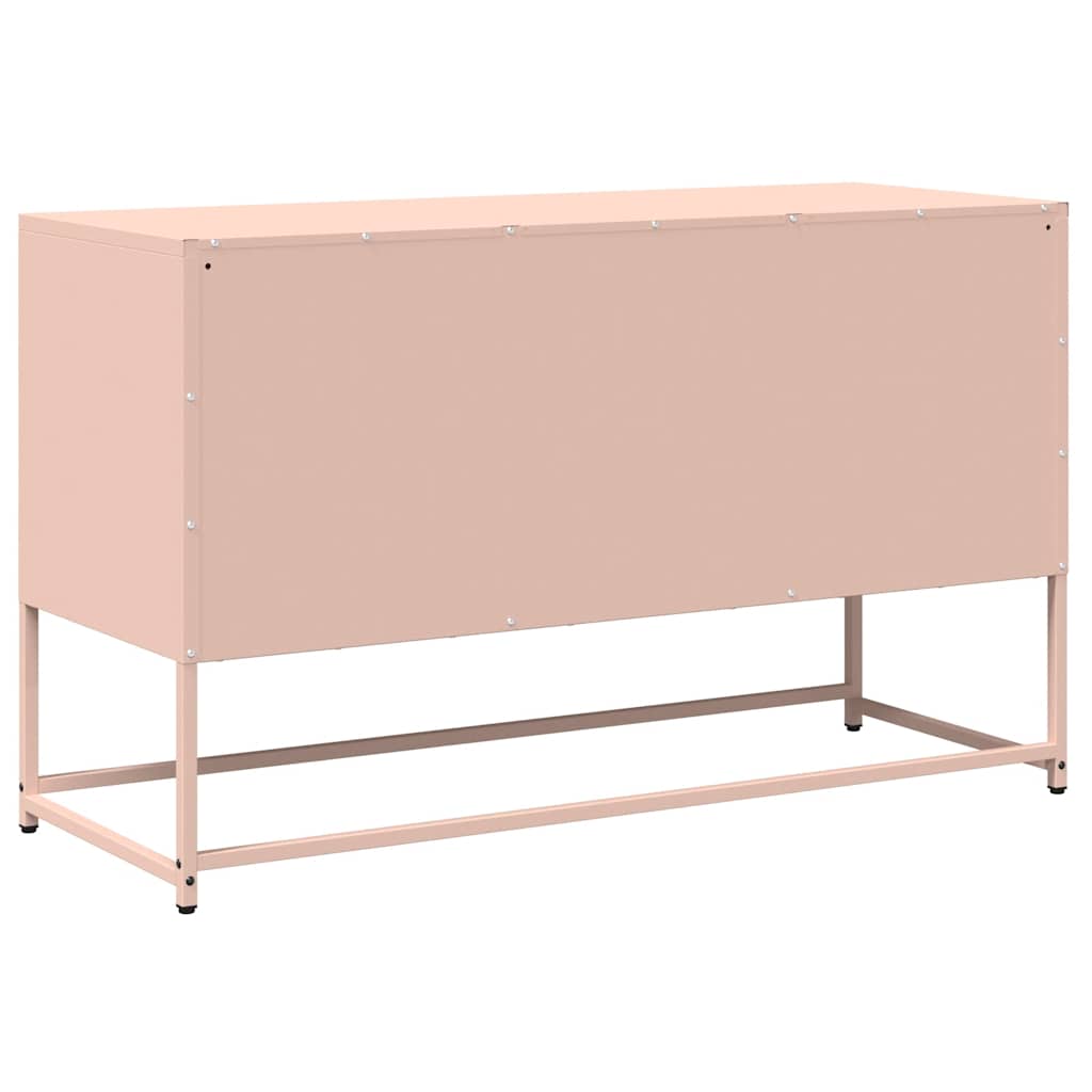 ντουλάπι τηλεόρασης vidaXL Ροζ 100,5x39x60,5 cm Ατσάλι ψυχρής έλασης