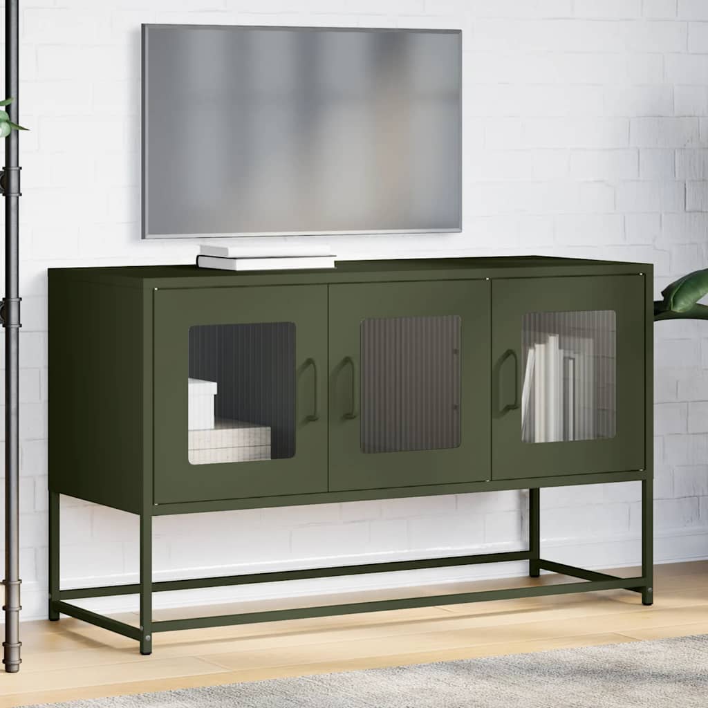 ντουλάπι τηλεόρασης vidaXL Ελαιοπράσινο 100,5x39x60,5 cm