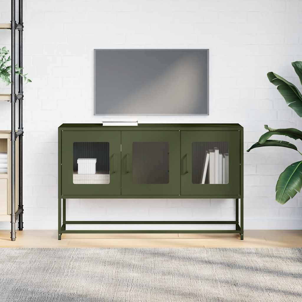 ντουλάπι τηλεόρασης vidaXL Ελαιοπράσινο 100,5x39x60,5 cm