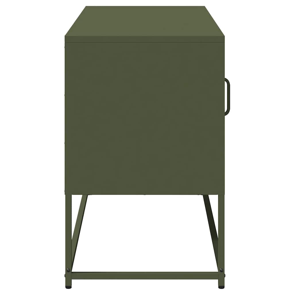 vidaXL Έπιπλο Τηλεόρασης Πράσινο Λαδί 100,5x39x60,5 εκ. από Ατσάλι
