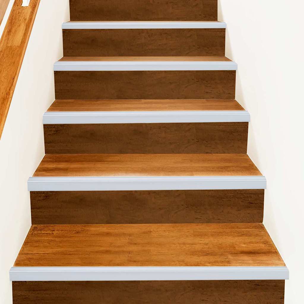 vidaXL Προστατευτικά ακμών σκάλας 30 pcs Ασημί 67 cm Αλουμίνιο