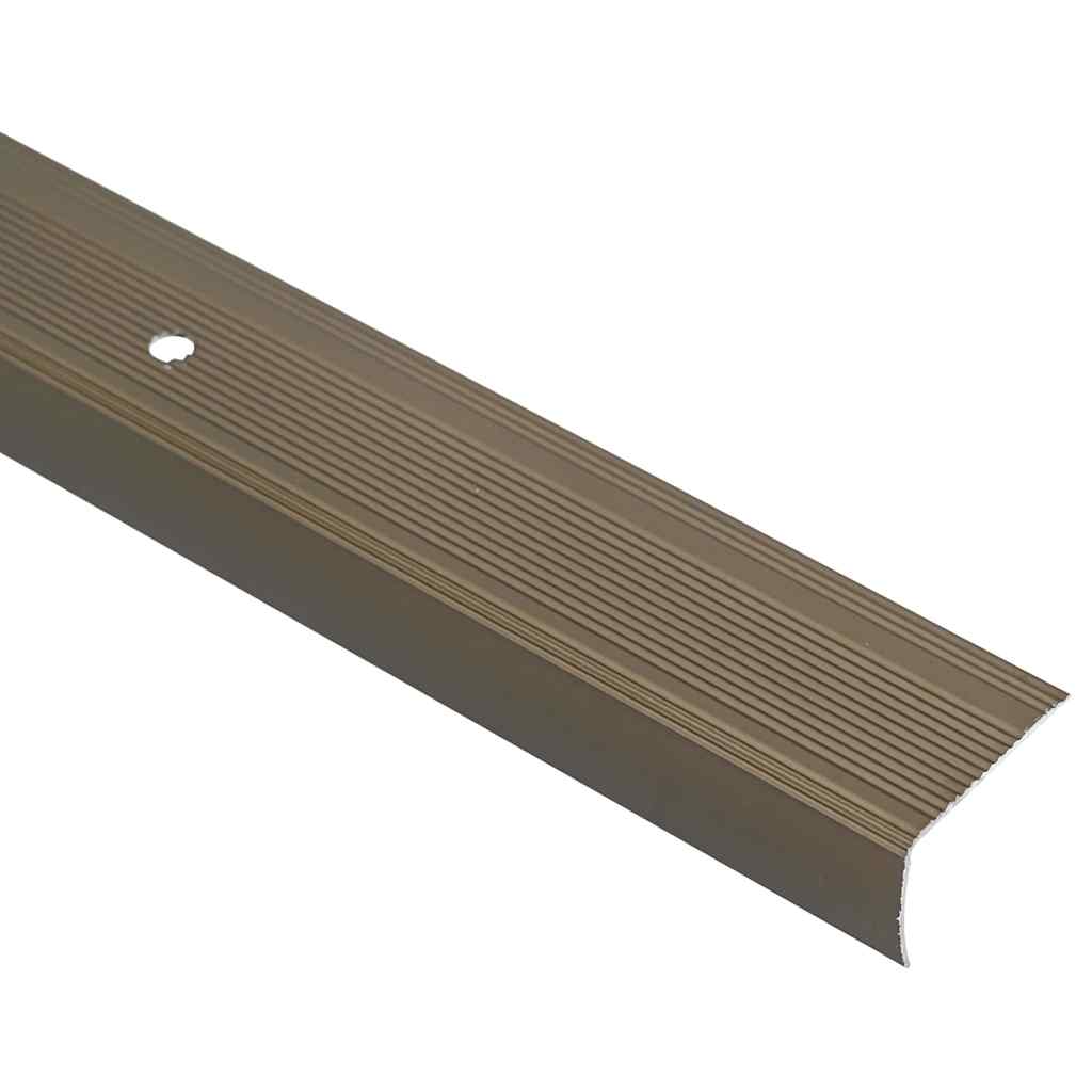 vidaXL Προστατευτικά ακμών σκάλας 30 pcs Καφέ 67 cm Αλουμίνιο
