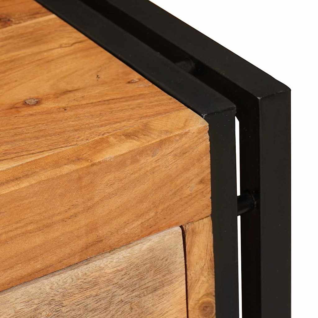 vidaXL Ντουλάπα Παπουτσιών Καφέ 90 x 38 x 45 εκ. Μασίφ ξύλο ακακίας
