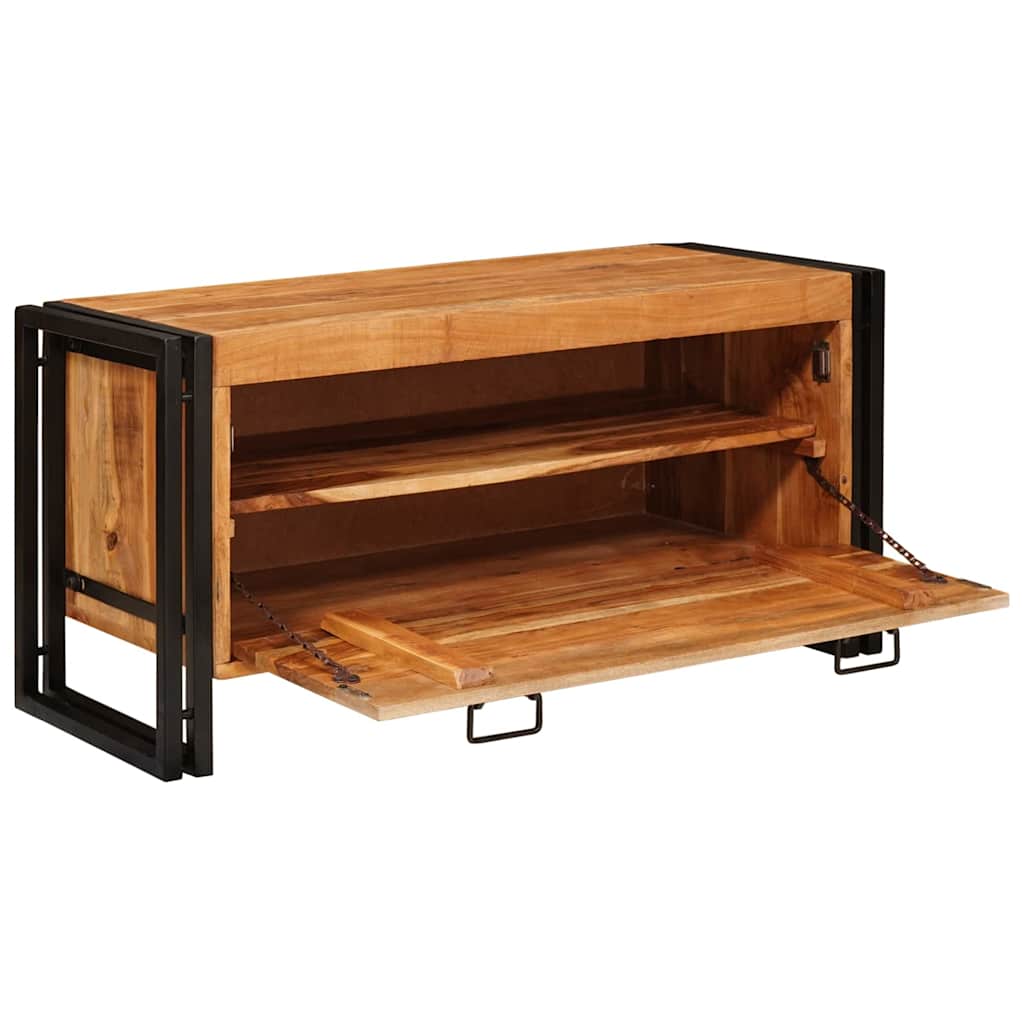 vidaXL Ντουλάπα Παπουτσιών Καφέ 90 x 38 x 45 εκ. Μασίφ ξύλο ακακίας