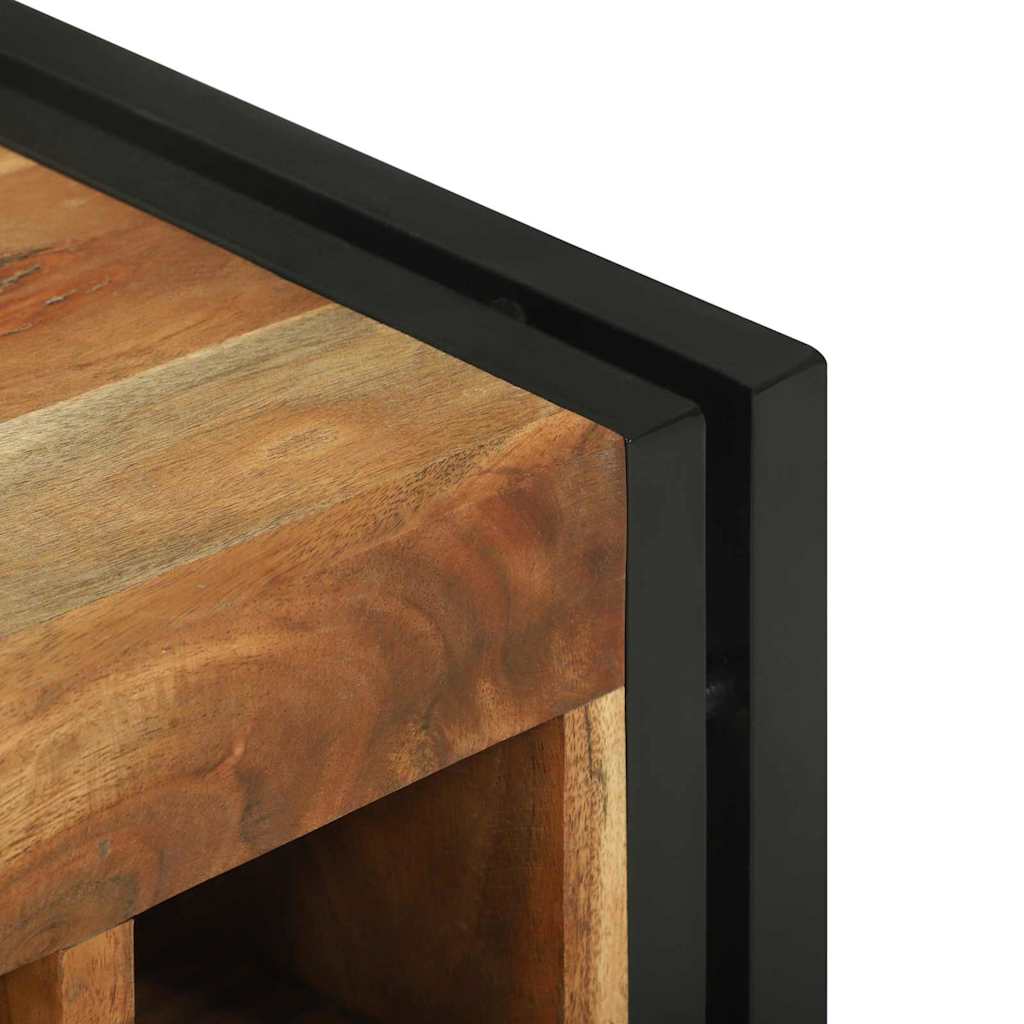 vidaXL Ράφι κρασιών 34.5x35x39 εκ. μασίφ ξύλο ακακίας