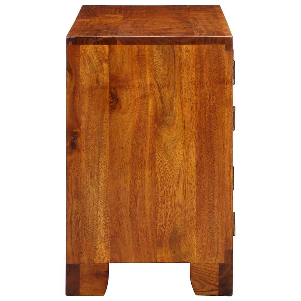 vidaXL Ντουλάπα Παπουτσιών Καφέ 90 x 35 x 55 εκ. Μασίφ ξύλο ακακίας