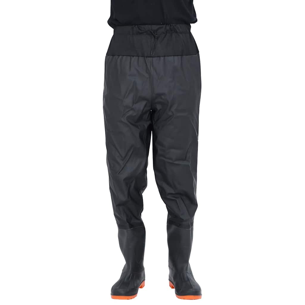 vidaXL Waist Waders με μπότες Μαύρο μέγεθος 40