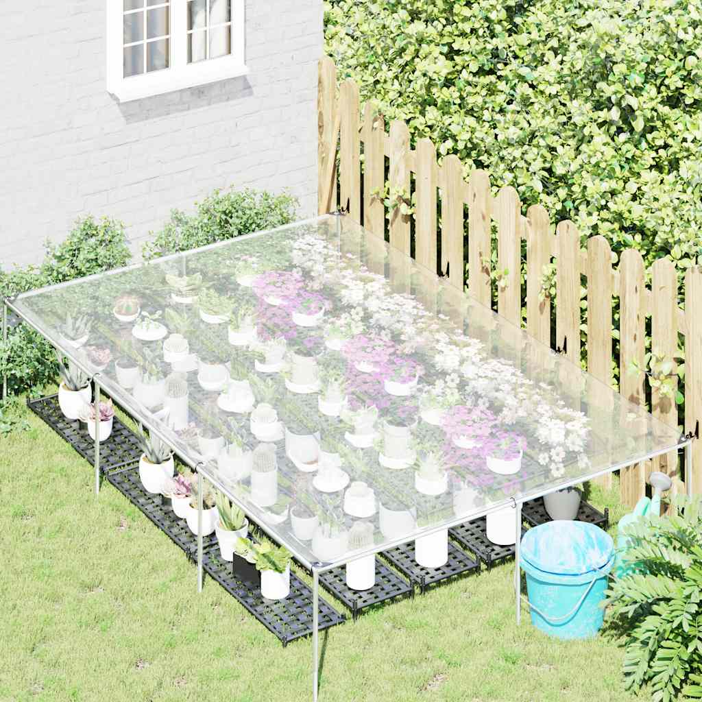 vidaXL Σαφής μουσαμάς με οπές 2x3 m πολυαιθυλένιο