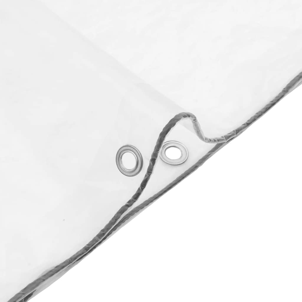 vidaXL Σαφής μουσαμάς με οπές 3x3 m πολυαιθυλένιο