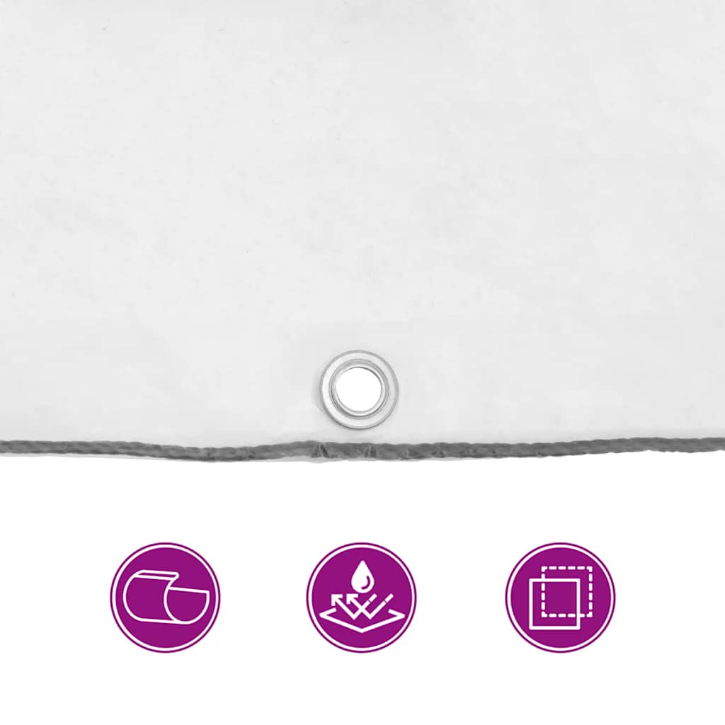 vidaXL Σαφής μουσαμάς με οπές 3x3 m πολυαιθυλένιο