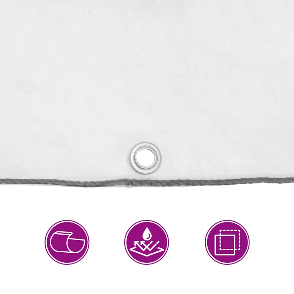 vidaXL Σαφής μουσαμάς με οπές 3x6 m πολυαιθυλένιο