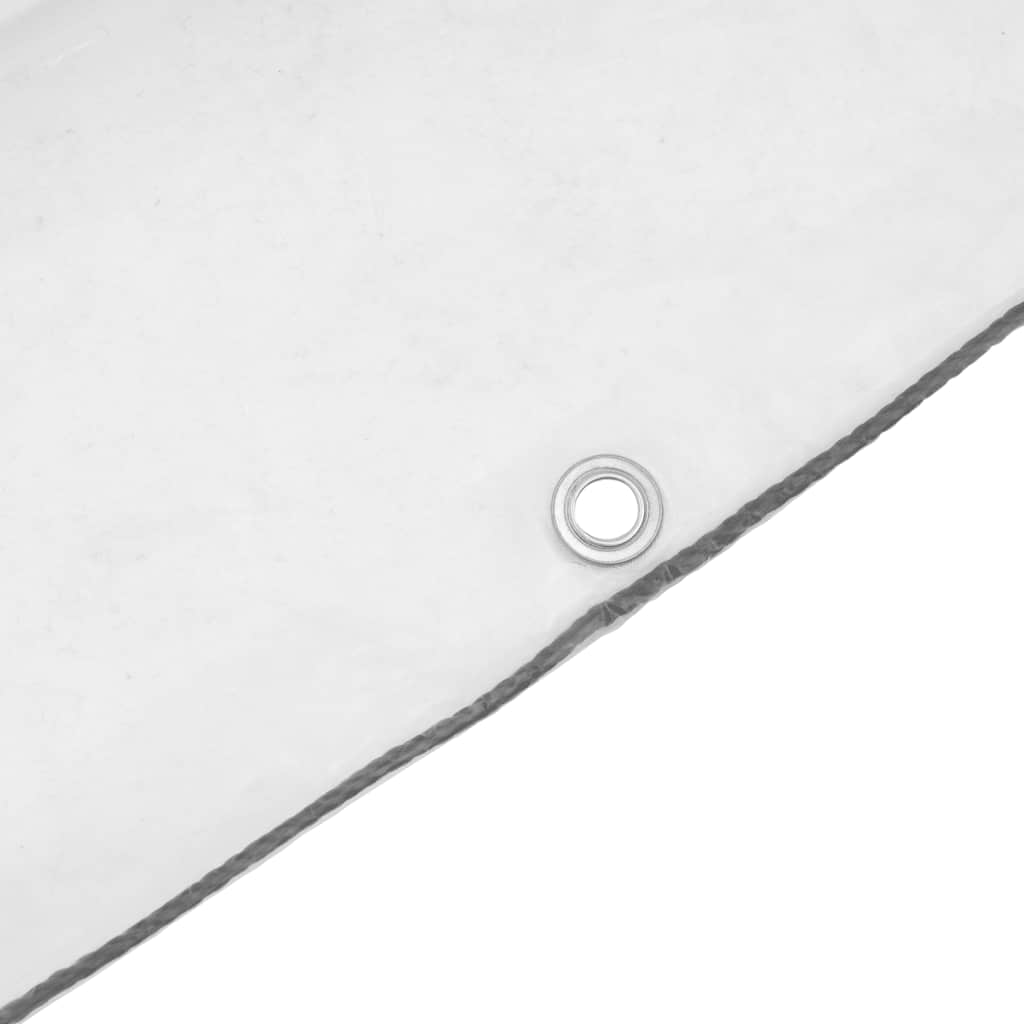 vidaXL Σαφής μουσαμάς με οπές 6x8 m πολυαιθυλένιο