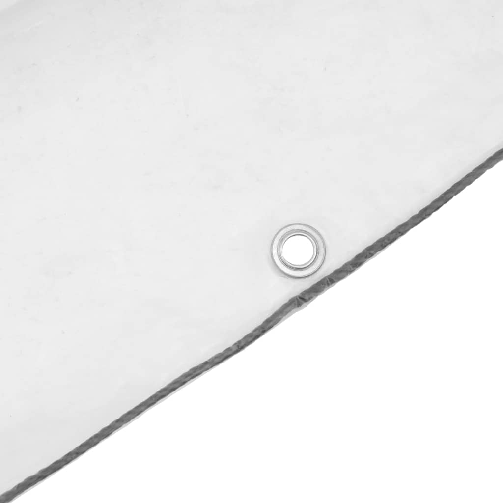 vidaXL Σαφής μουσαμάς με οπές 10x10 m πολυαιθυλένιο