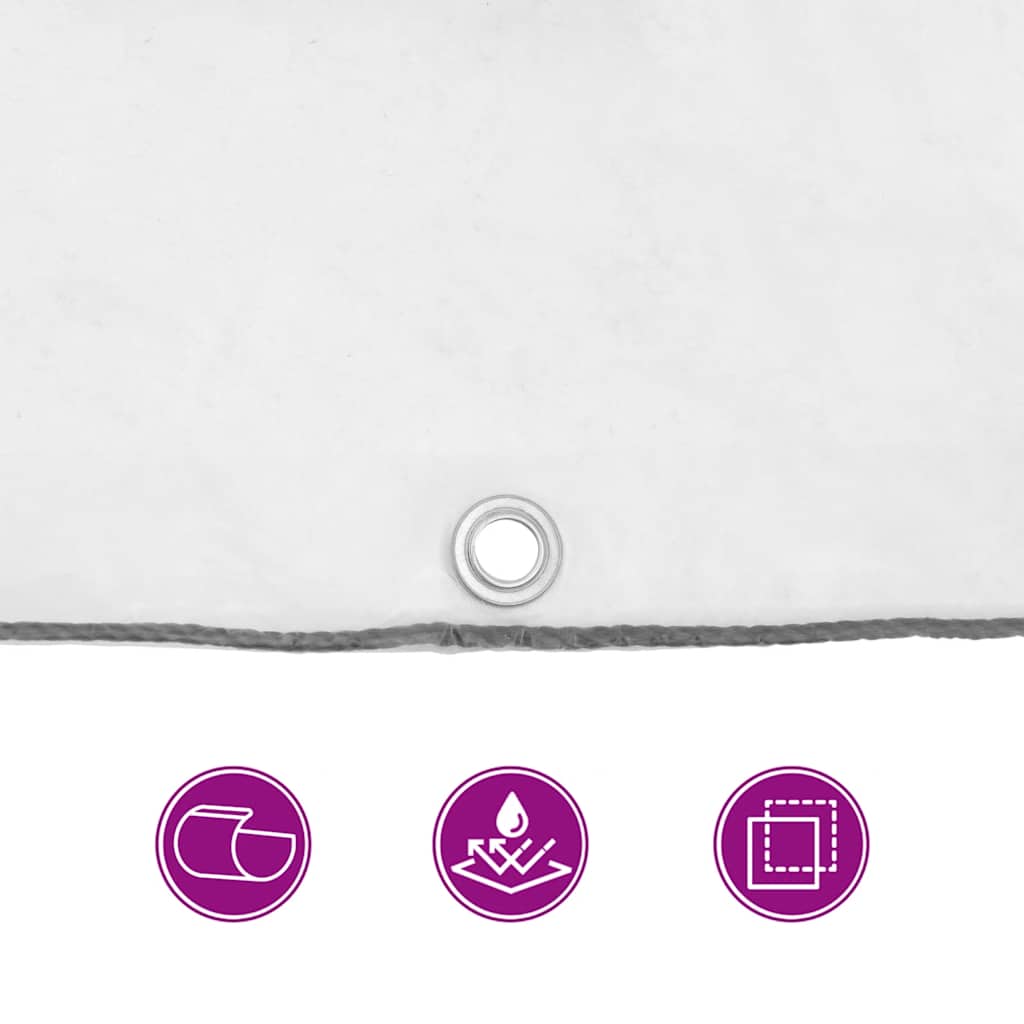 vidaXL Σαφής μουσαμάς με οπές 10x12 m Πολυαιθυλένιο