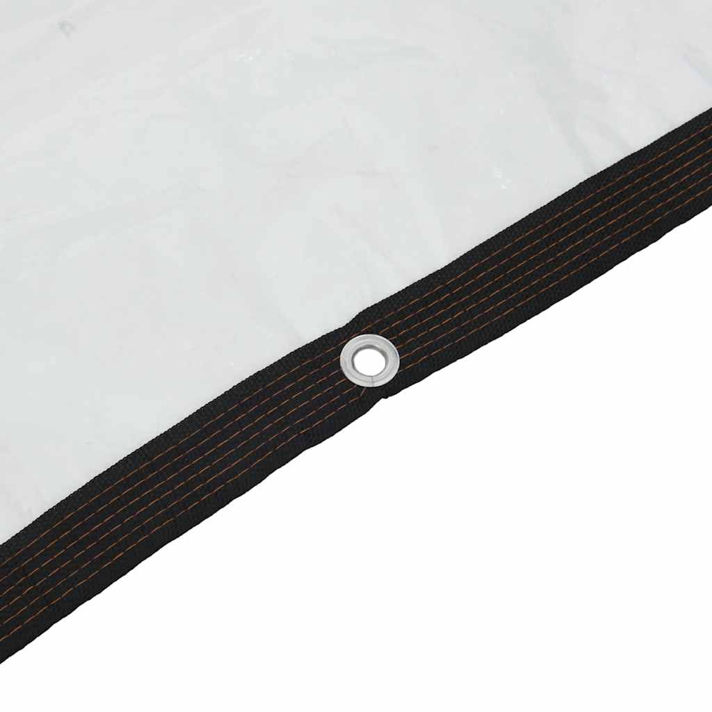 vidaXL Σαφής μουσαμάς με οπές 2x8 m Πολυαιθυλένιο