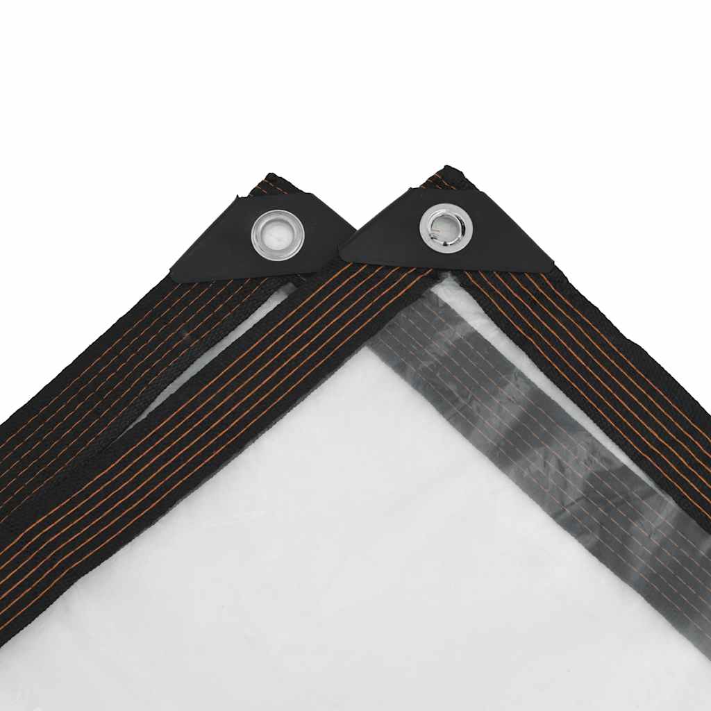 vidaXL Σαφής μουσαμάς με οπές 6x10 m πολυαιθυλένιο