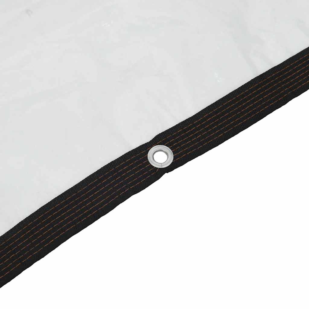 vidaXL Σαφής μουσαμάς με οπές 6x12 m πολυαιθυλένιο