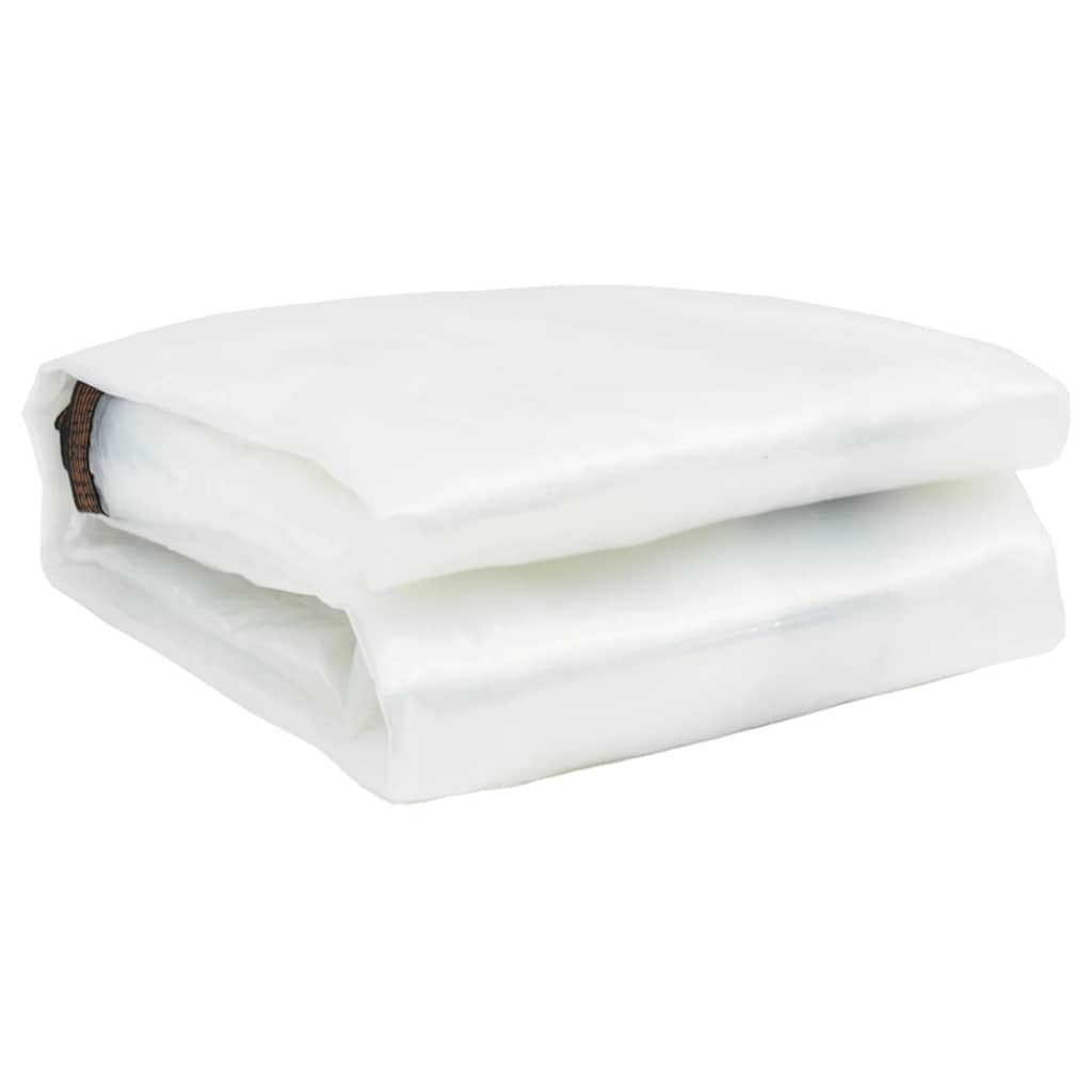 vidaXL Σαφής μουσαμάς με οπές 8x10 m πολυαιθυλένιο