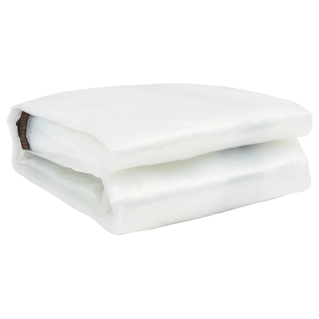 vidaXL Σαφής μουσαμάς με οπές 8x12 m πολυαιθυλένιο