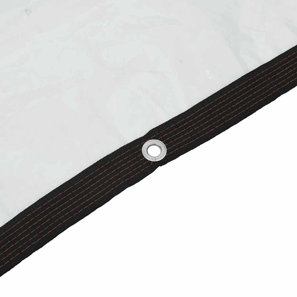 vidaXL Σαφής μουσαμάς με οπές 12x12 m πολυαιθυλένιο