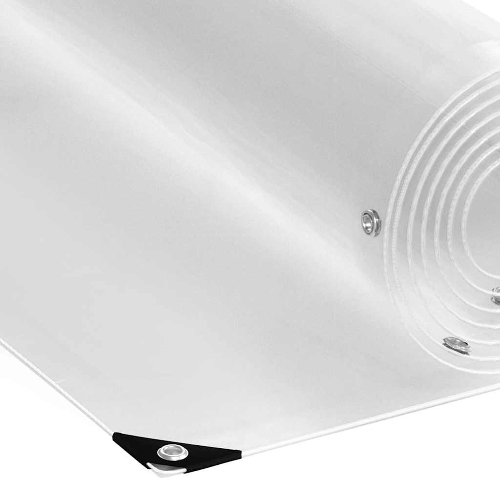 vidaXL Σαφής μουσαμάς με οπές 1x2 m PVC