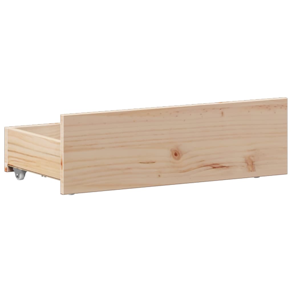 vidaXL Κρεβάτι Βιβλιοθήκη Χωρίς Στρώμα 75x190 εκ Μασίφ Ξύλο Πεύκο