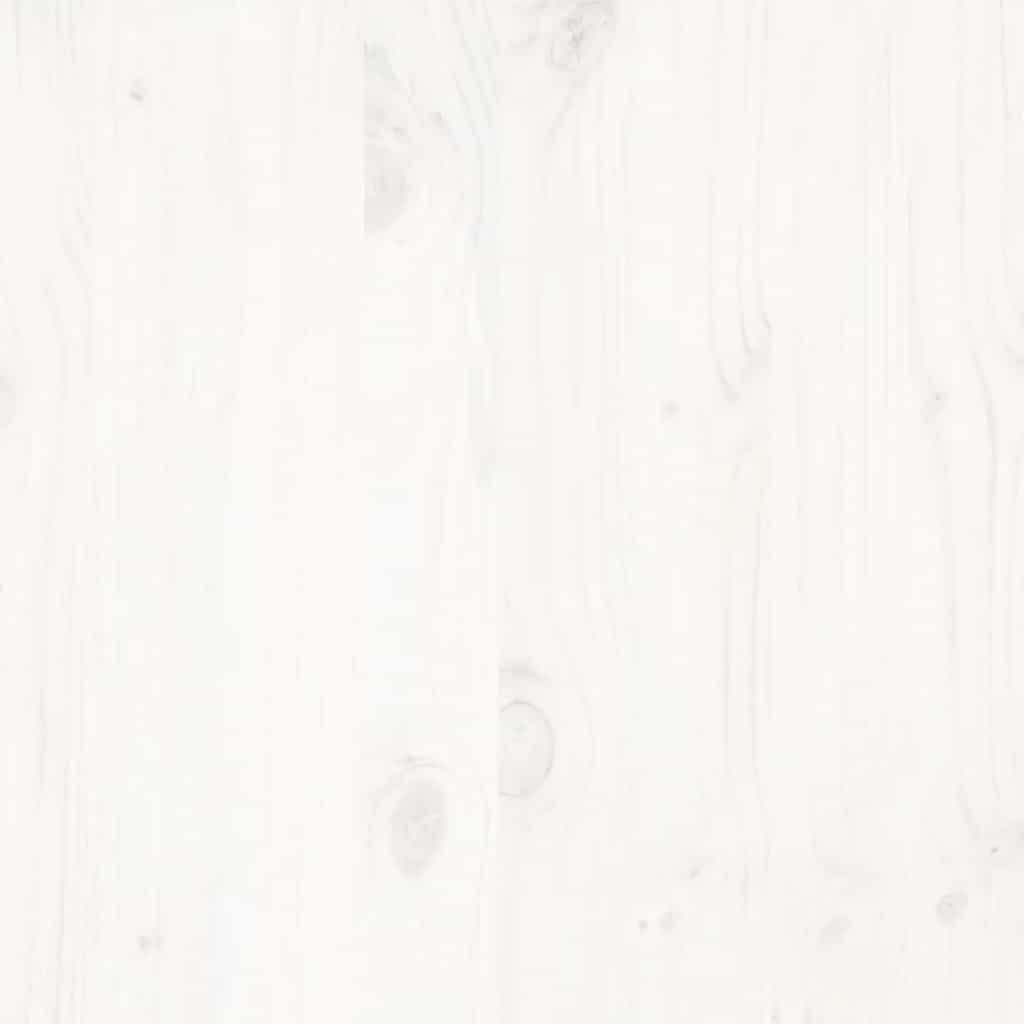 vidaXL Σκελετός Κρεβατιού Χωρίς Στρώμα Λευκό 100x200 εκ. Μασίφ Πεύκο