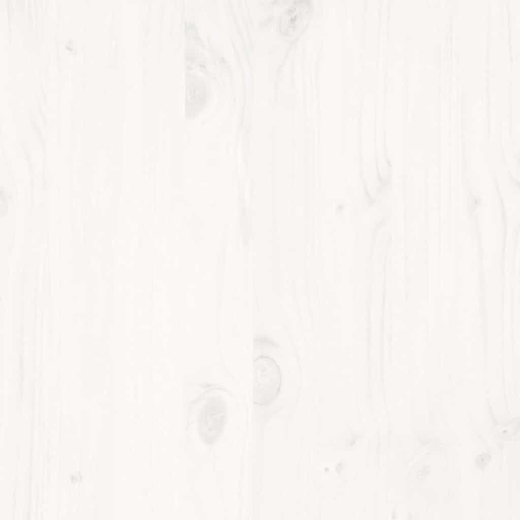 vidaXL Σκελετός Κρεβ. Χωρίς Στρώμα Λευκό 150x200 εκ Μασίφ Πεύκο