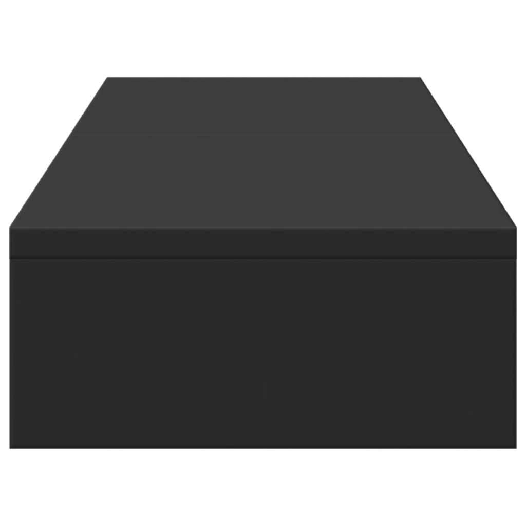 vidaXL Βάση Οθόνης Ρυθμιζ. Μαύρο 80x24x10,5εκ Επεξεργ Ξύλο