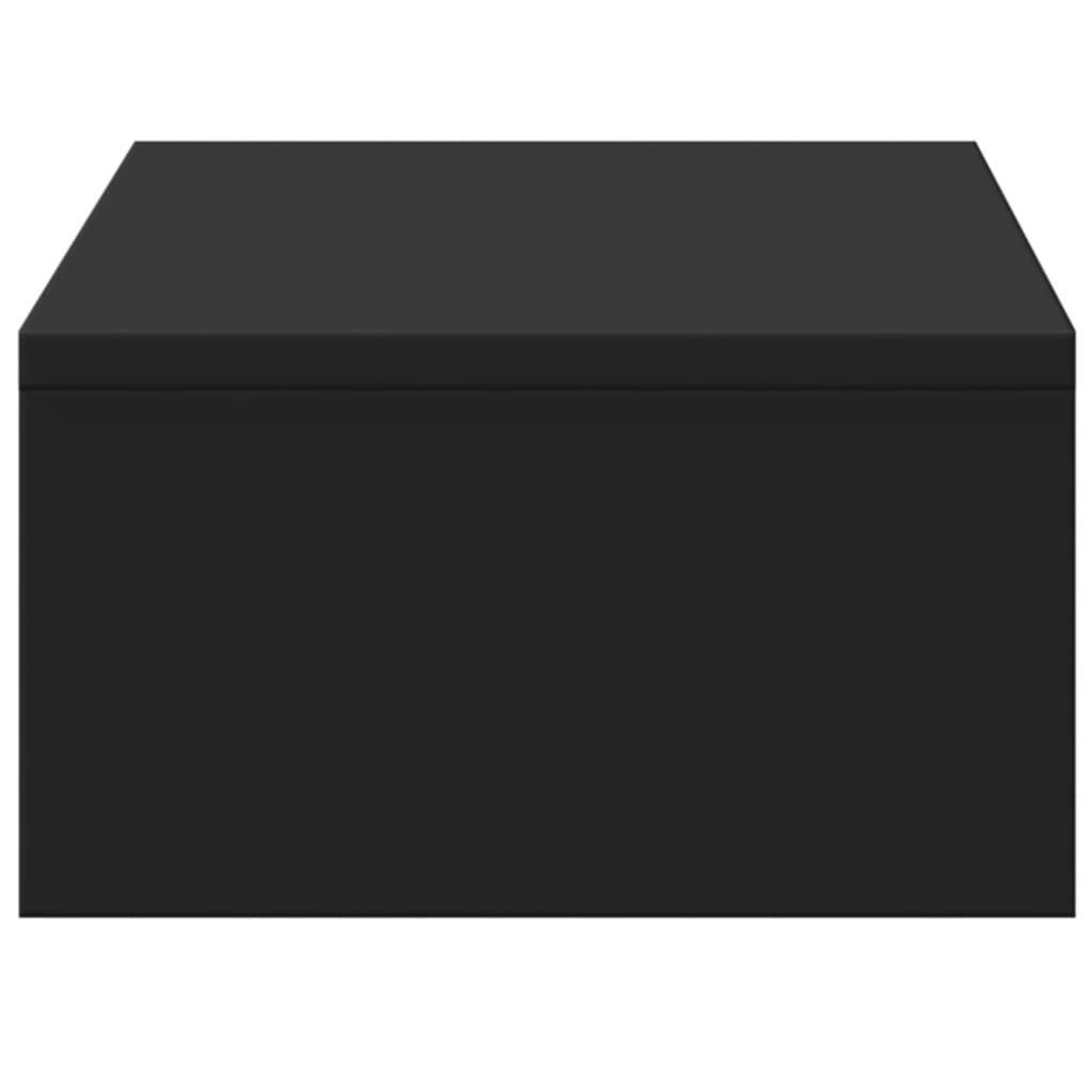vidaXL Βάση Οθόνης με Συρτάρια Μαύρο 50x27x15 εκ. Επεξεργασμένο Ξύλο