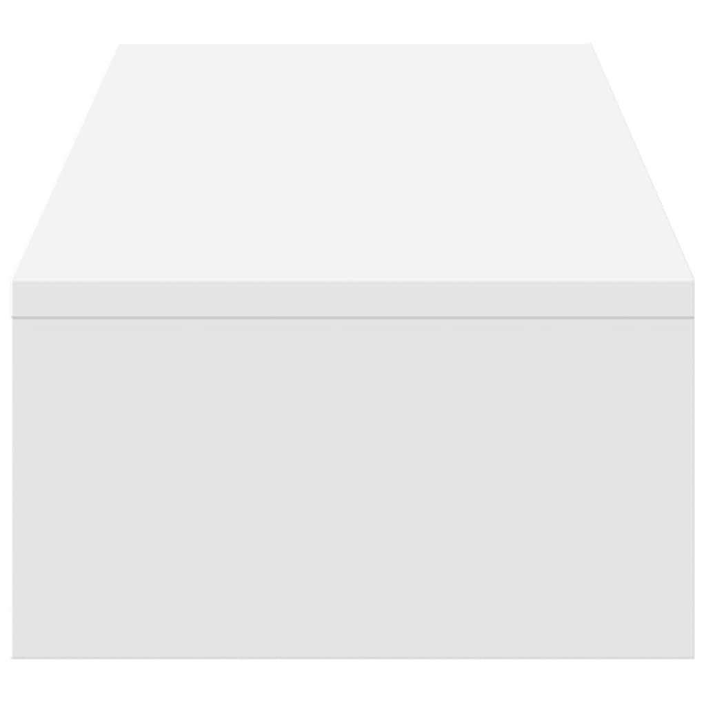 vidaXL Βάση Οθόνης με Συρτάρια Λευκή 100x27x15 εκ. από Επεξεργ. Ξύλο