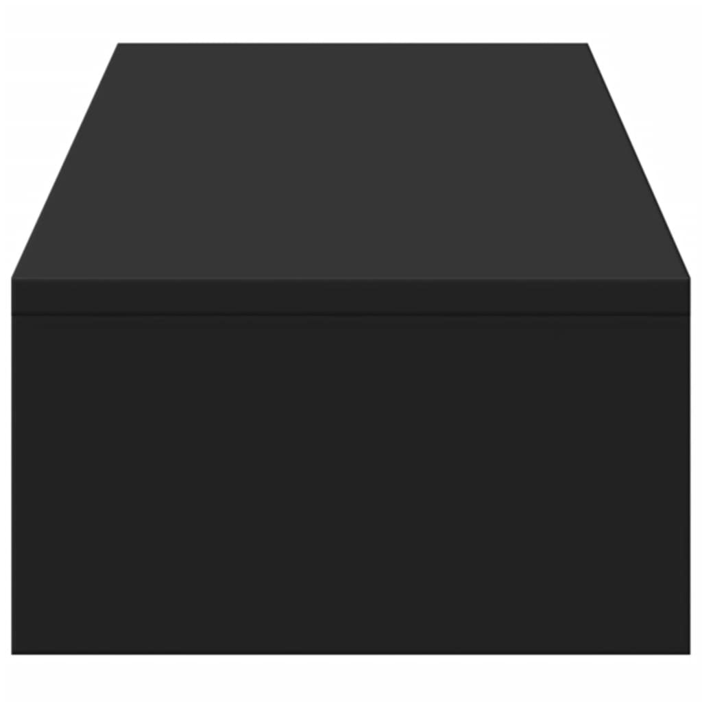 vidaXL Βάση Οθόνης με Συρτάρια Μαύρη 100x27x15 εκ. από Επεξεργ. Ξύλο