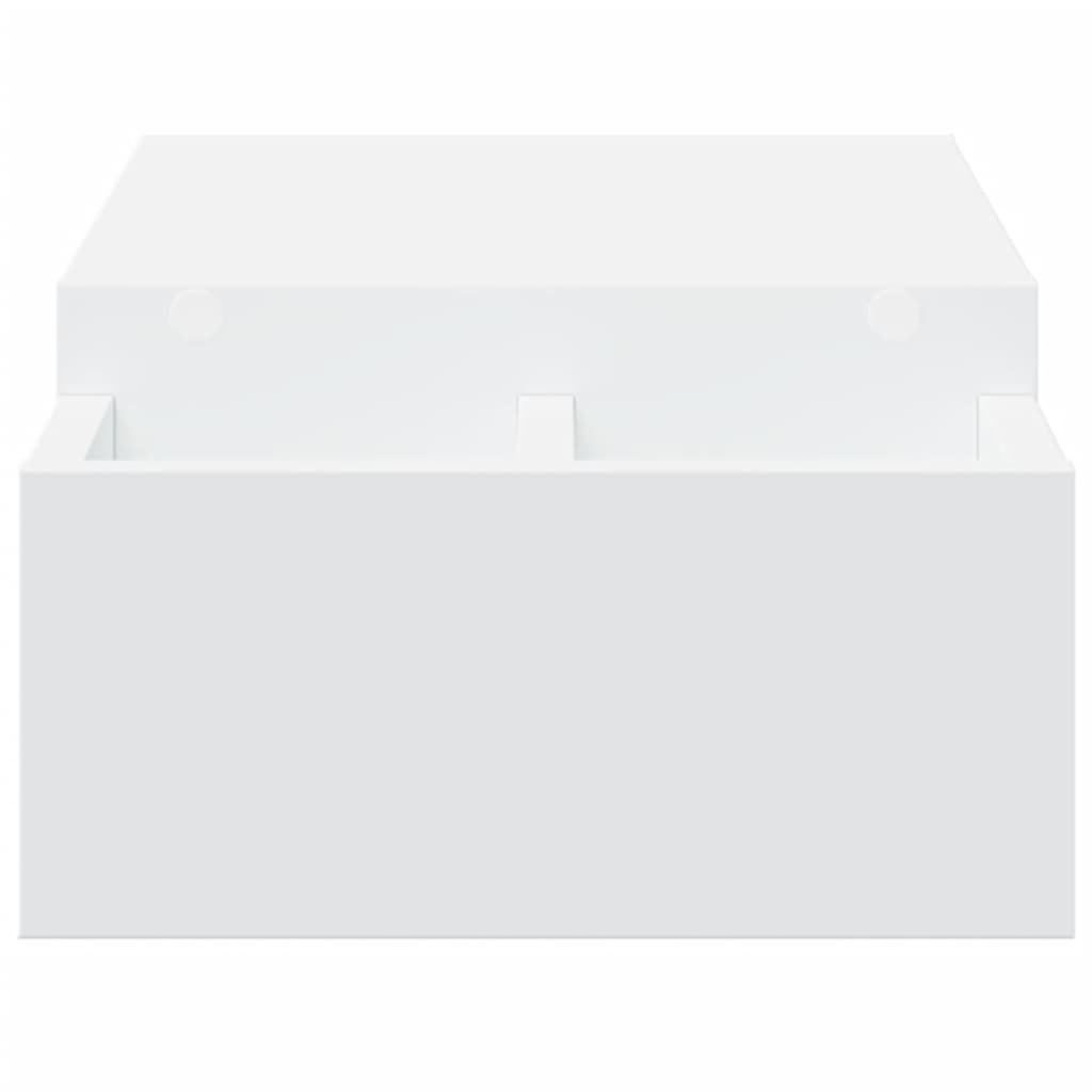 vidaXL Βάση Οθόνης με Αποθ. Λευκή 70x27x15 εκ. Επεξεργασμένο Ξύλο