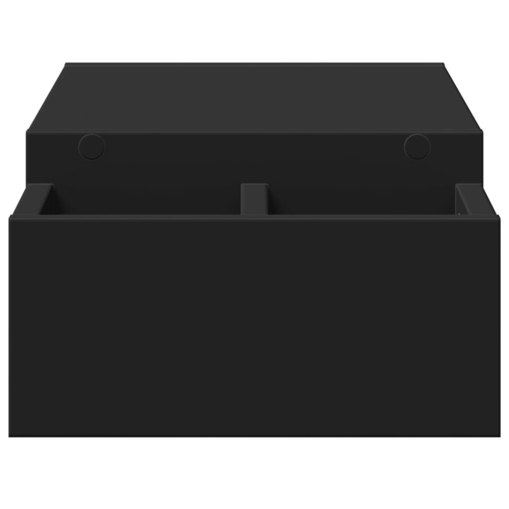 vidaXL Βάση Οθόνης με Αποθ. Μαύρο 70x27x15 εκ. Επεξεργασμένο Ξύλο