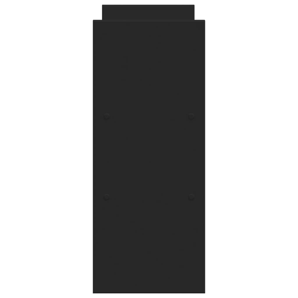 vidaXL Έπιπλο Οργάνωσης Γραφείου Ρυθμιζ. Μαύρο 40x17x41 εκ. Επεξ. Ξύλο