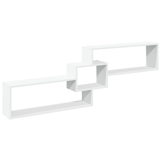 vidaXL Ντουλάπι Τοίχου Λευκό 158x18x53 εκ. από Επεξεργασμένο Ξύλο