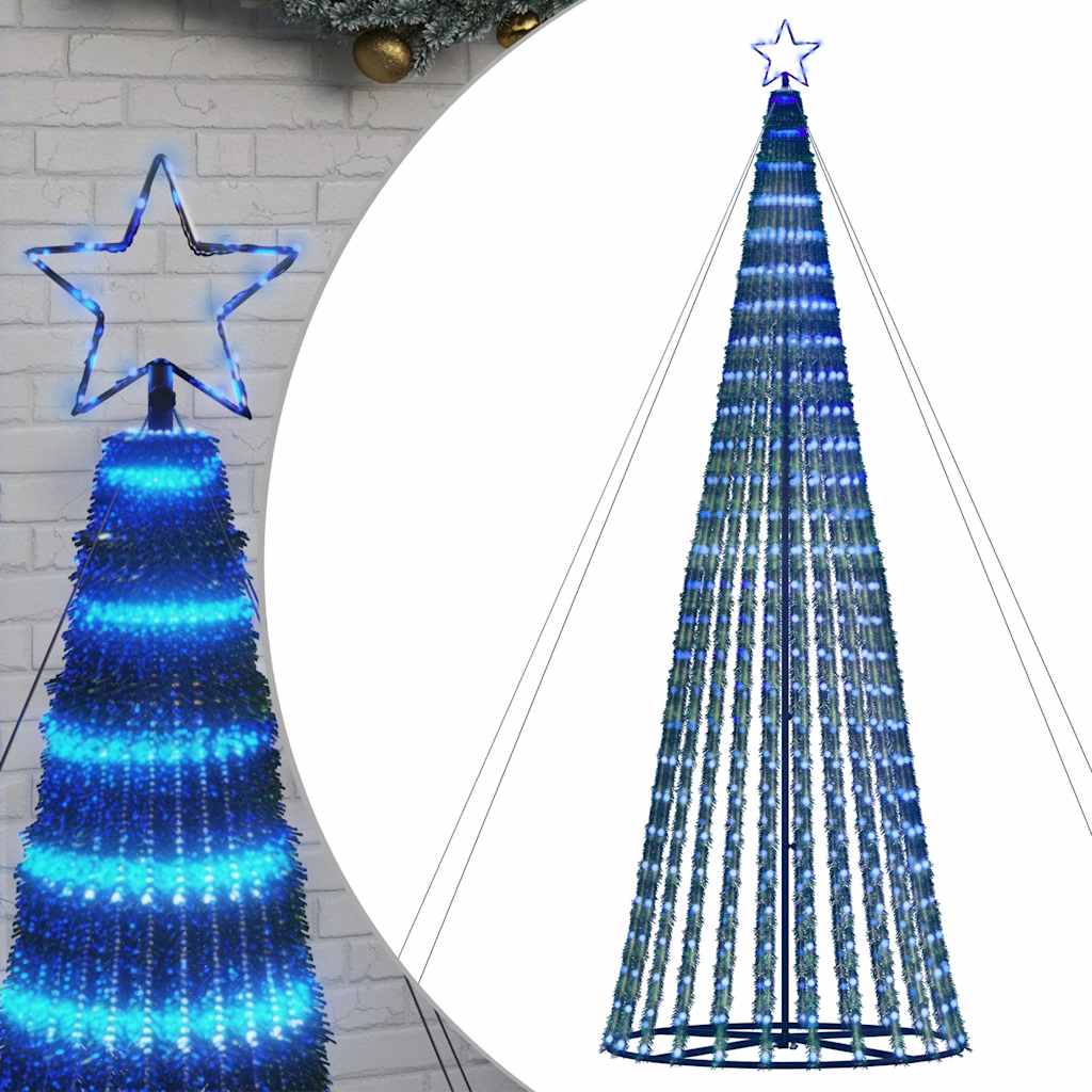 vidaXL Χριστουγεννιάτικο δέντρο LED 1028 LED μπλε 403 cm