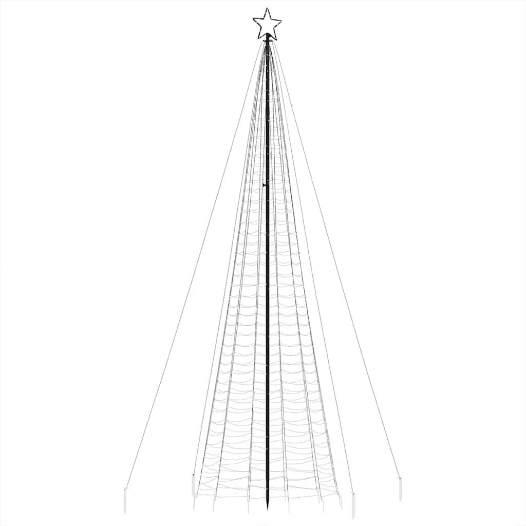 vidaXL Χριστουγεννιάτικο δέντρο LED με καρφιά 1534 LED μπλε 500 εκ.