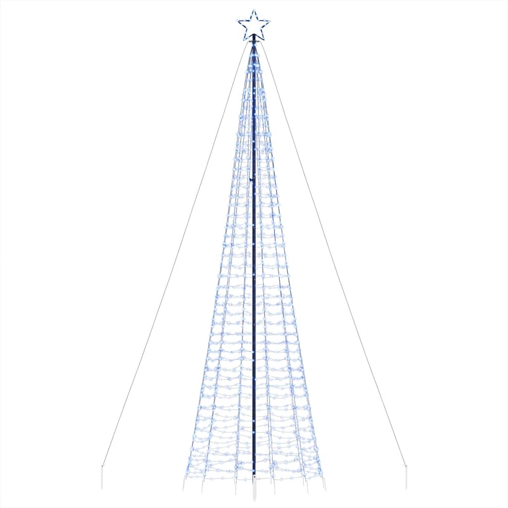 vidaXL Χριστουγεννιάτικο δέντρο LED με καρφιά 1534 LED μπλε 500 εκ.