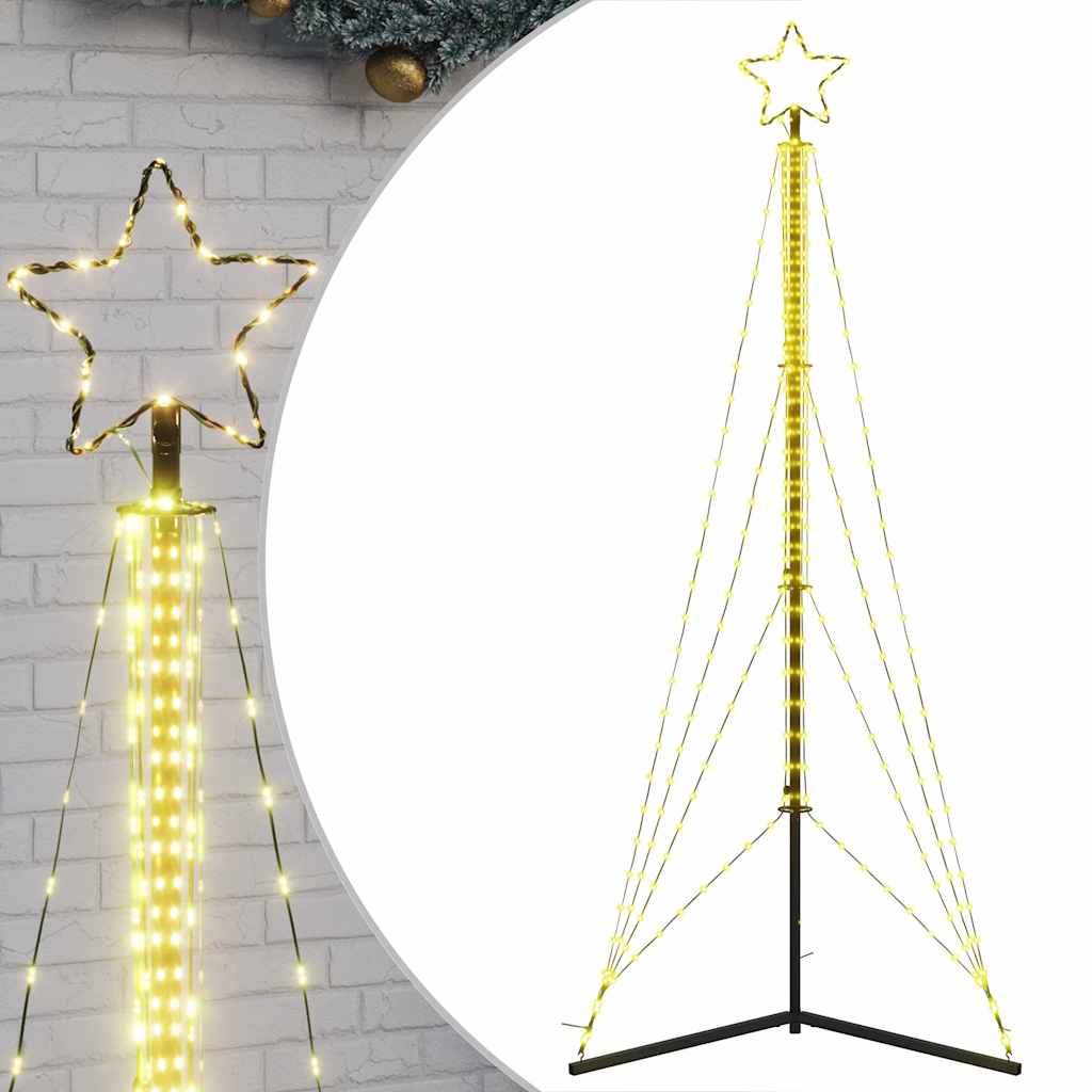 vidaXL Χριστουγεννιάτικο δέντρο LED 483 LED Θερμό Λευκό 240 εκ.