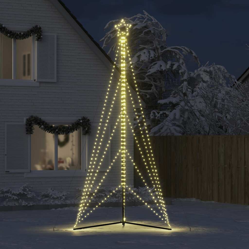 vidaXL Χριστουγεννιάτικο δέντρο LED 615 LED Ζεστό Λευκό 404,5 εκ.