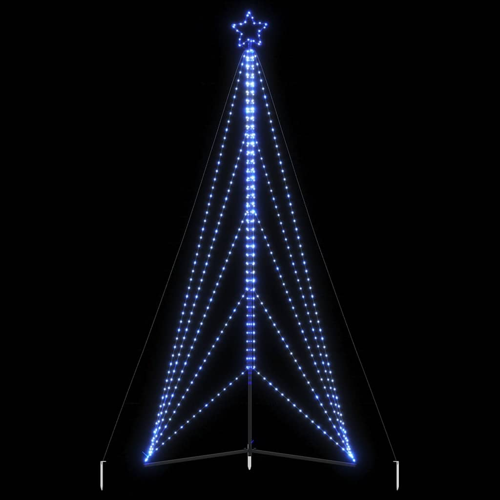 vidaXL Χριστουγεννιάτικο δέντρο LED 615 LED μπλε 404,5 εκ.