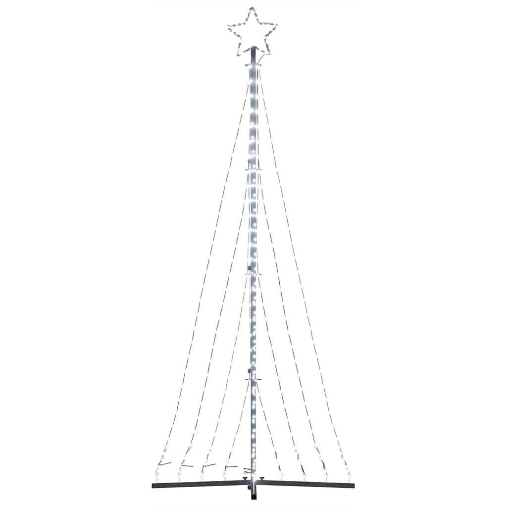 vidaXL Χριστουγεννιάτικο δέντρο LED 447 LED Ψυχρό Λευκό 249 εκ.