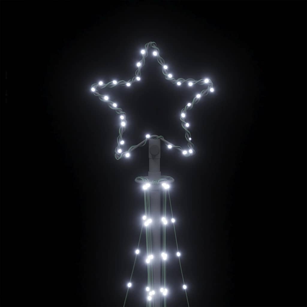 vidaXL Χριστουγεννιάτικο δέντρο LED 447 LED Ψυχρό Λευκό 249 εκ.