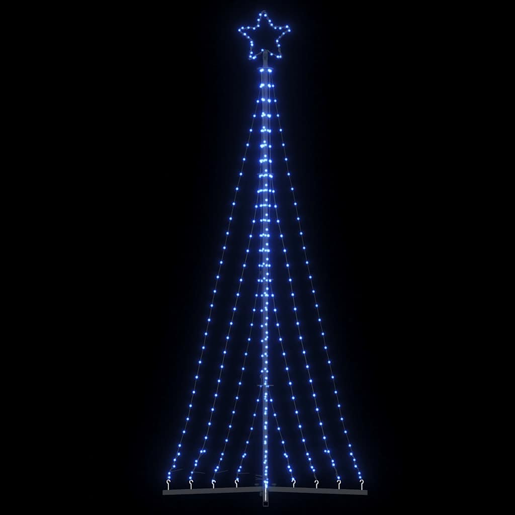 vidaXL Χριστουγεννιάτικο δέντρο LED 447 LED μπλε 249 εκ.