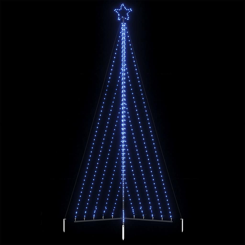 vidaXL Χριστουγεννιάτικο δέντρο LED 570 LED μπλε 399 εκ.