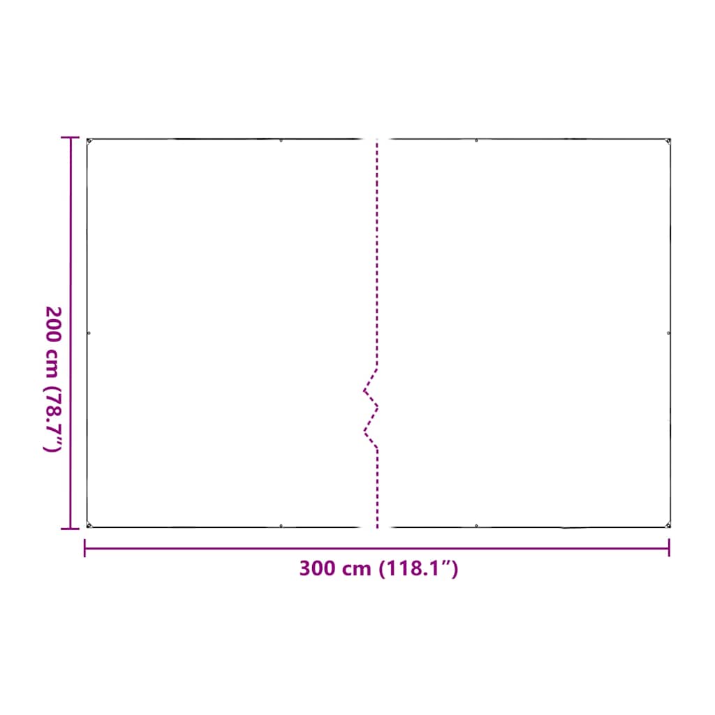 vidaXL Κάλυμμα φυτών με οπές 2x3 m Πολυαιθυλένιο